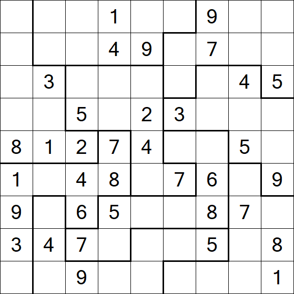 Jigsaw Sudoku - Moyen