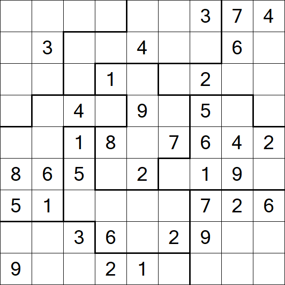 Jigsaw Sudoku - Medio