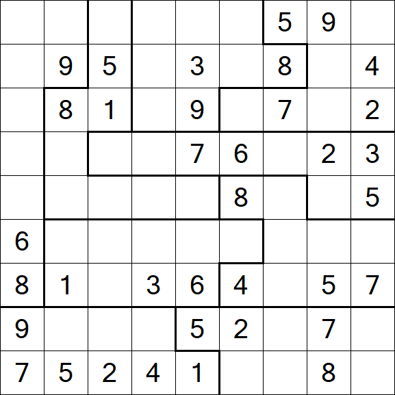 Jigsaw Sudoku - Medio