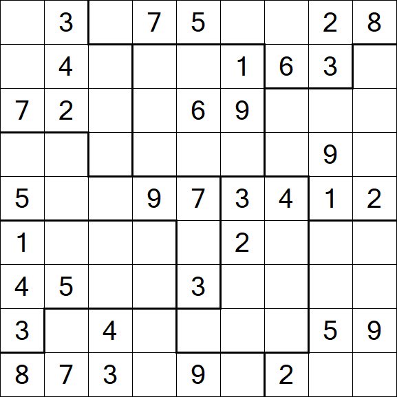 Jigsaw Sudoku - Medio