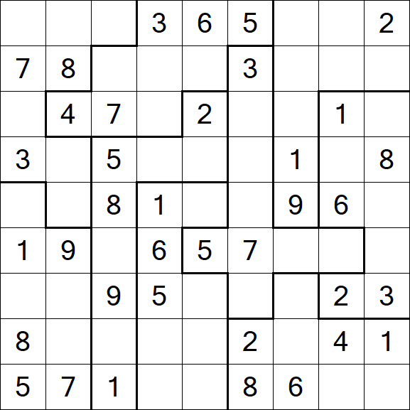 Jigsaw Sudoku - Medio