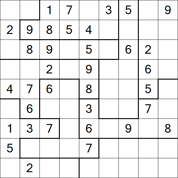 Jigsaw Sudoku - Medium