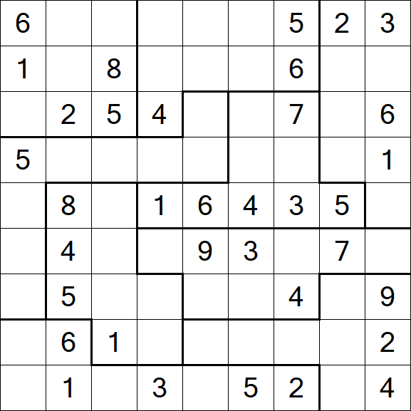 Jigsaw Sudoku - Medium