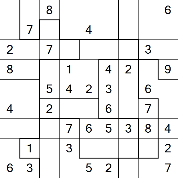 Jigsaw Sudoku - Medium