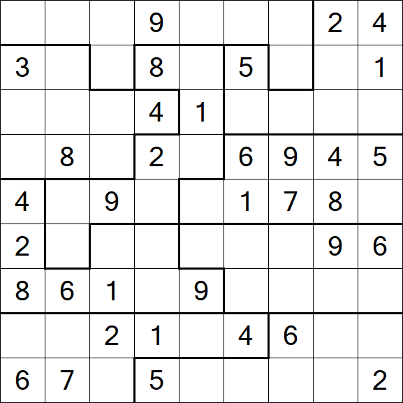 Jigsaw Sudoku - Medium