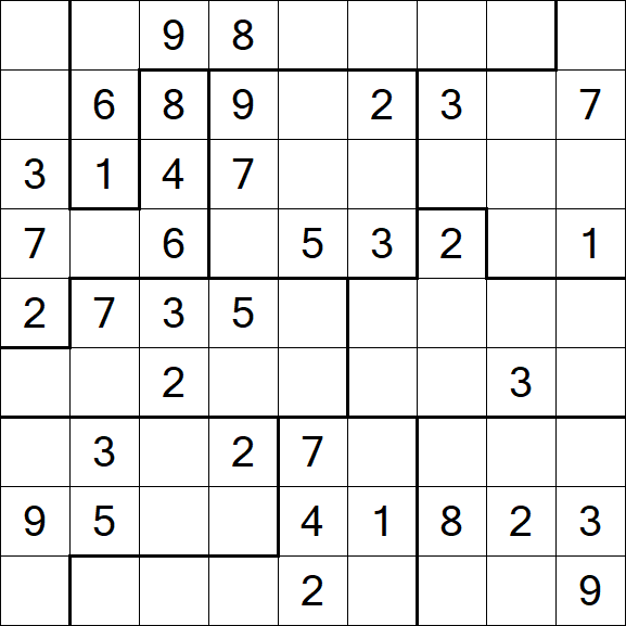 Jigsaw Sudoku - Medium
