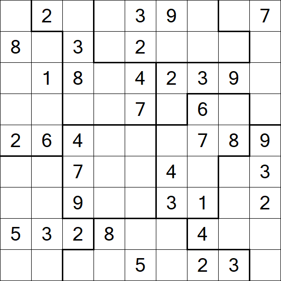 Jigsaw Sudoku - Medium