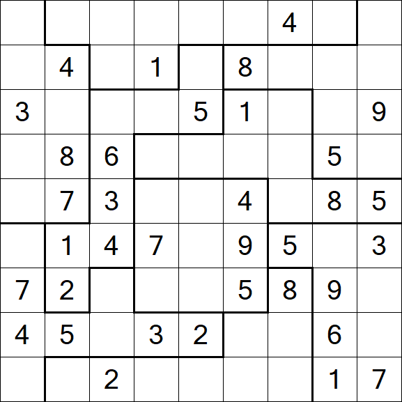 Jigsaw Sudoku - Medium