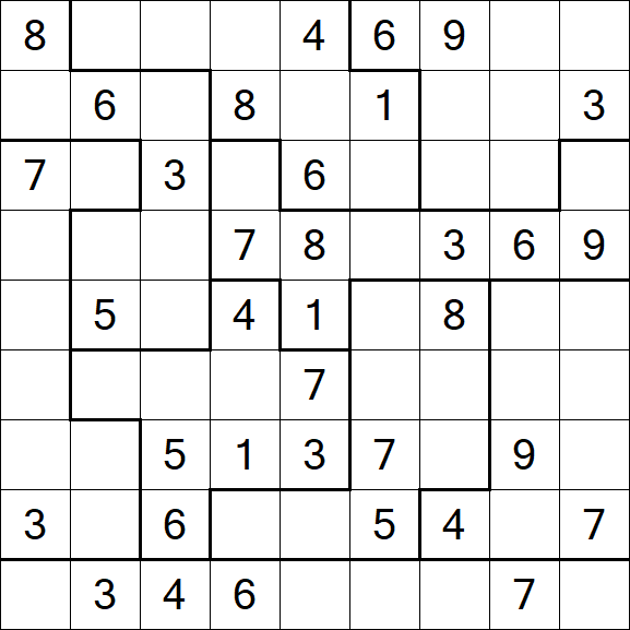 Jigsaw Sudoku - Medium