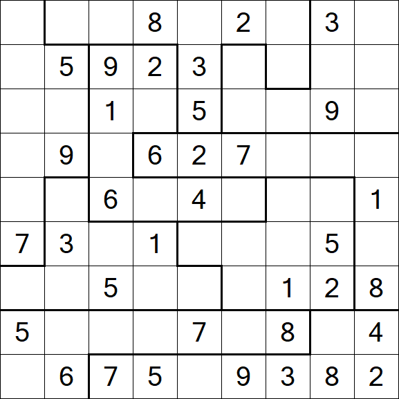 Jigsaw Sudoku - Medium