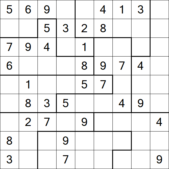 Jigsaw Sudoku - Moyen
