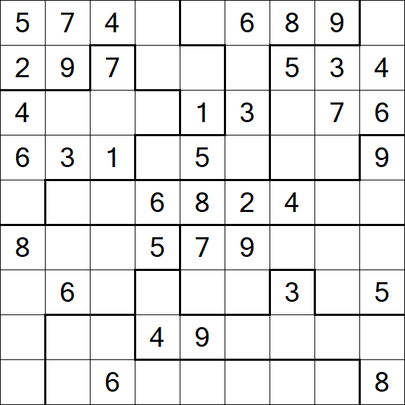 Jigsaw Sudoku - Medio
