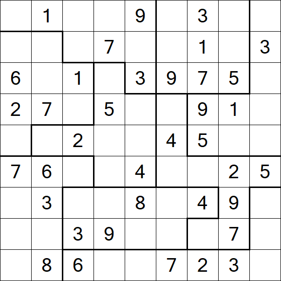 Jigsaw Sudoku - Moyen