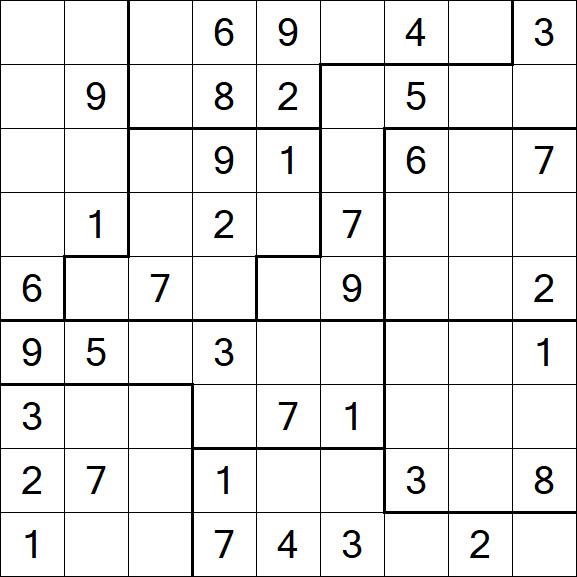 Jigsaw Sudoku - Medio