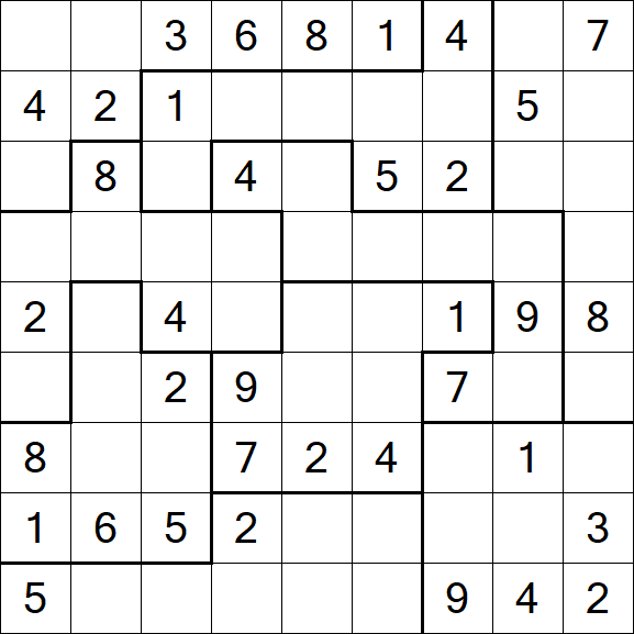 Jigsaw Sudoku - Moyen