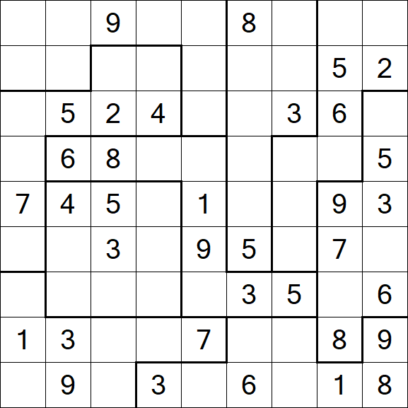 Jigsaw Sudoku - Medium