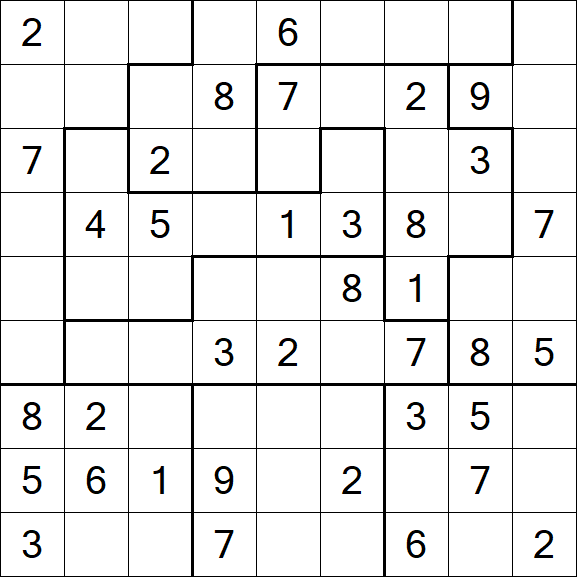 Jigsaw Sudoku - Medium