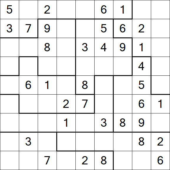 Jigsaw Sudoku - Medium