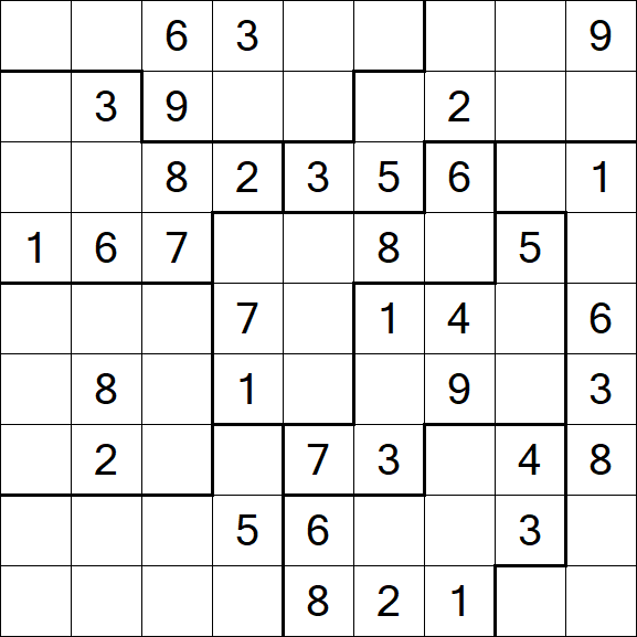 Jigsaw Sudoku - Medium