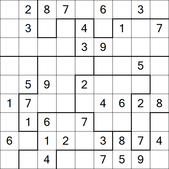 Jigsaw Sudoku - Moyen