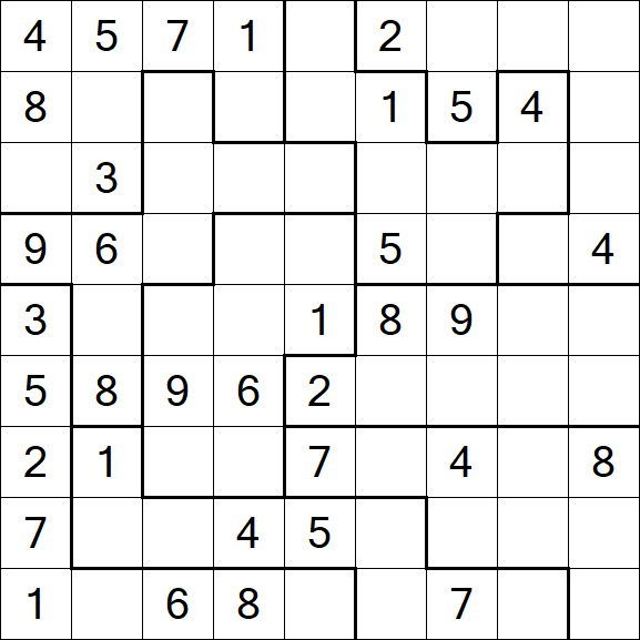 Jigsaw Sudoku - Moyen