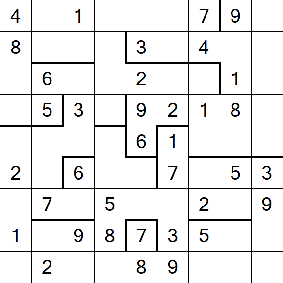 Jigsaw Sudoku - Medio