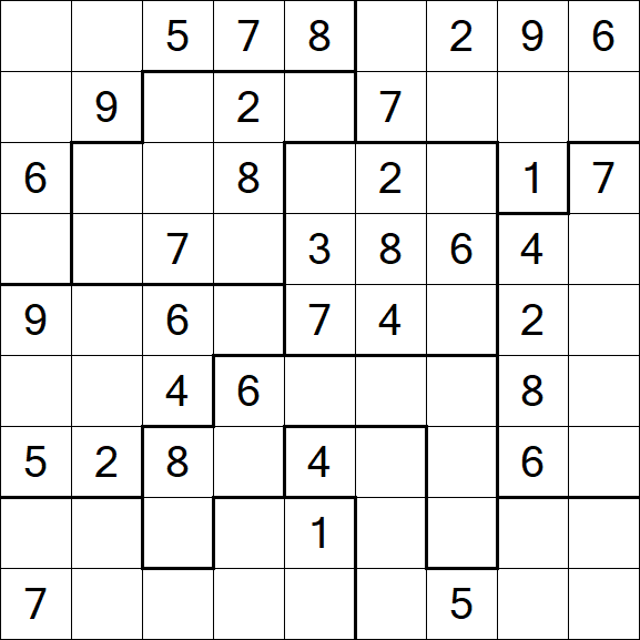 Jigsaw Sudoku - Moyen