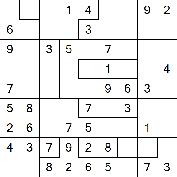 Jigsaw Sudoku - Medium