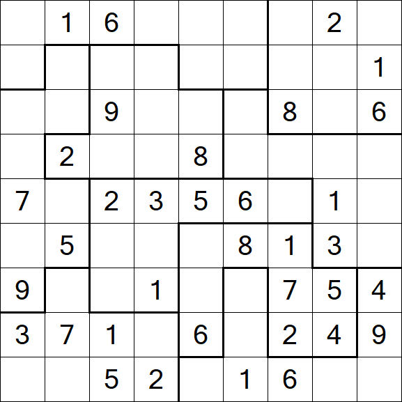 Jigsaw Sudoku - Medium