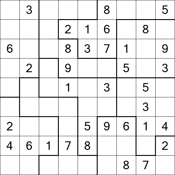 Jigsaw Sudoku - Medium