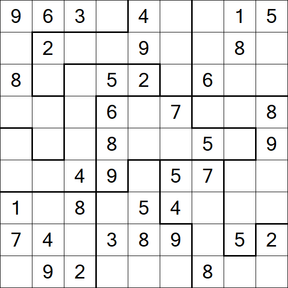 Jigsaw Sudoku - Medium