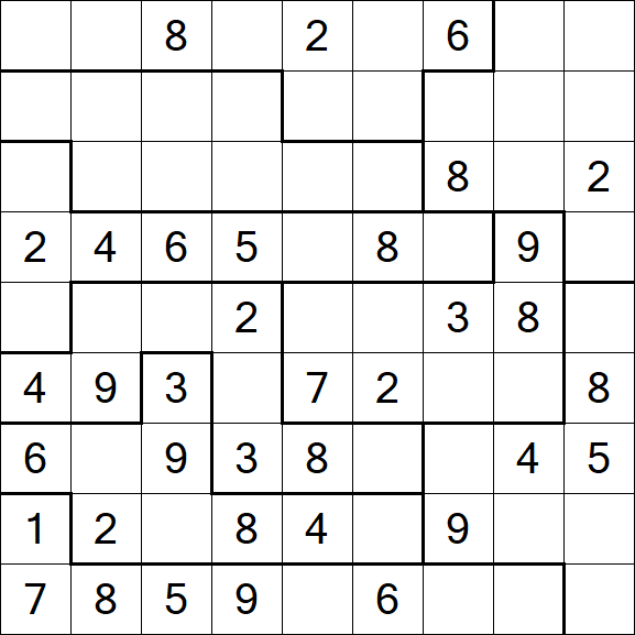 Jigsaw Sudoku - Medio
