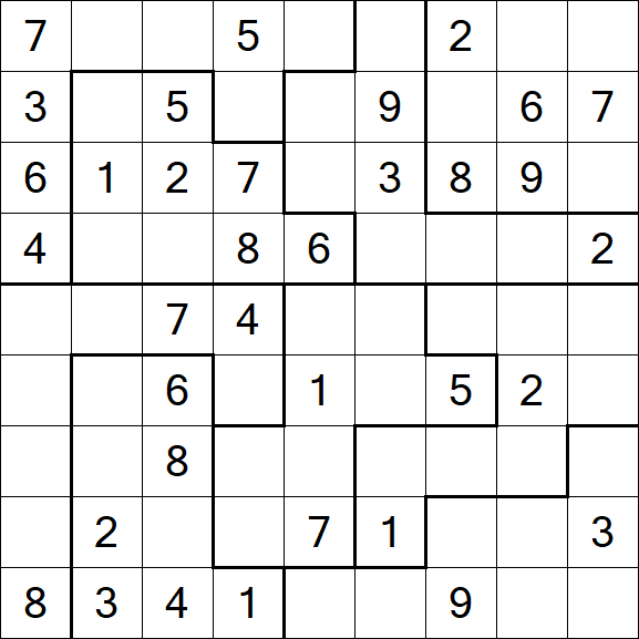 Jigsaw Sudoku - Medio