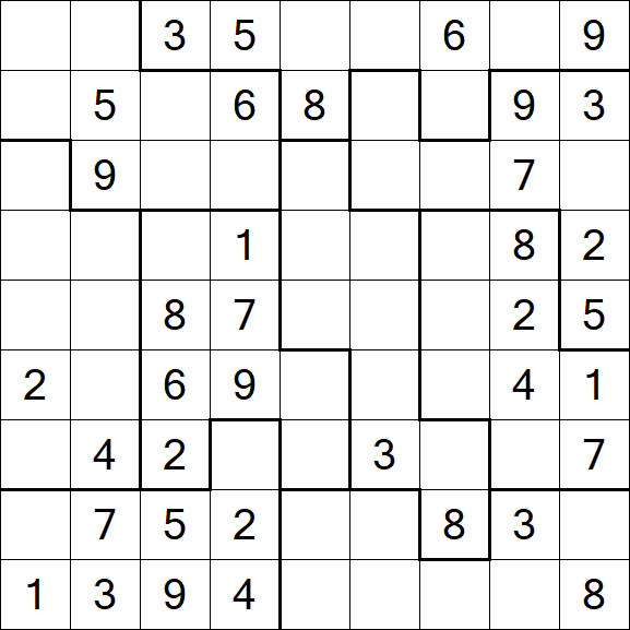 Jigsaw Sudoku - Medio