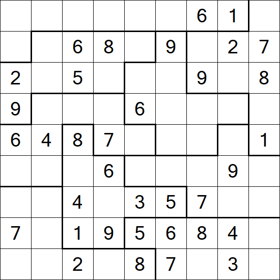 Jigsaw Sudoku - Moyen