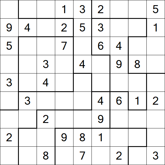 Jigsaw Sudoku - Moyen