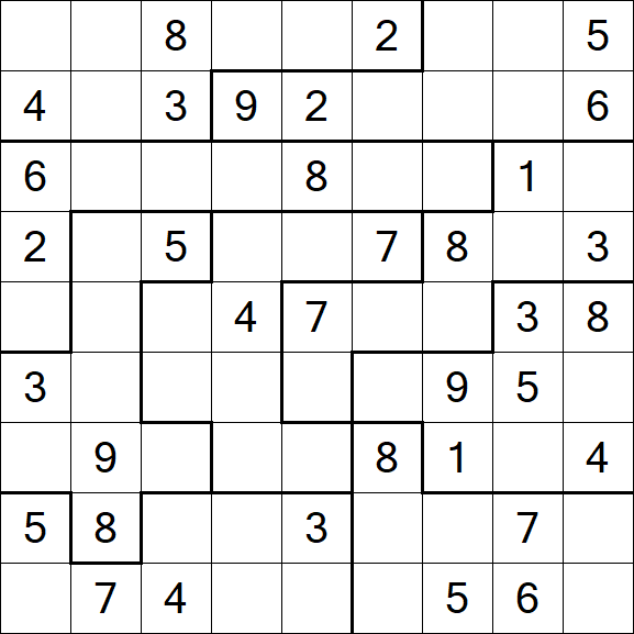 Jigsaw Sudoku - Medium