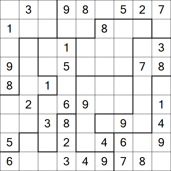 Jigsaw Sudoku - Medium