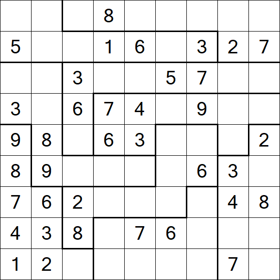 Jigsaw Sudoku - Medium