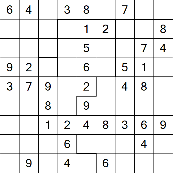 Jigsaw Sudoku - Medium