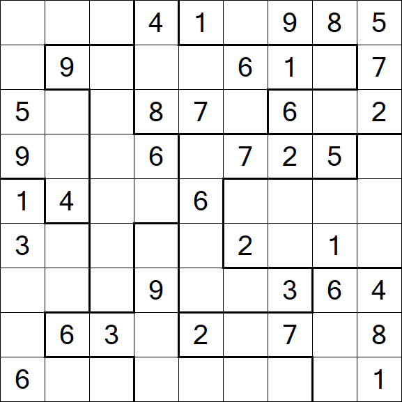 Jigsaw Sudoku - Medium