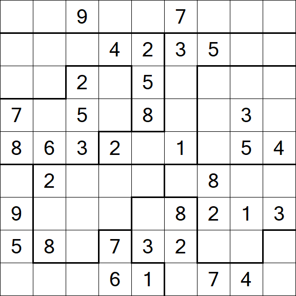 Jigsaw Sudoku - Moyen