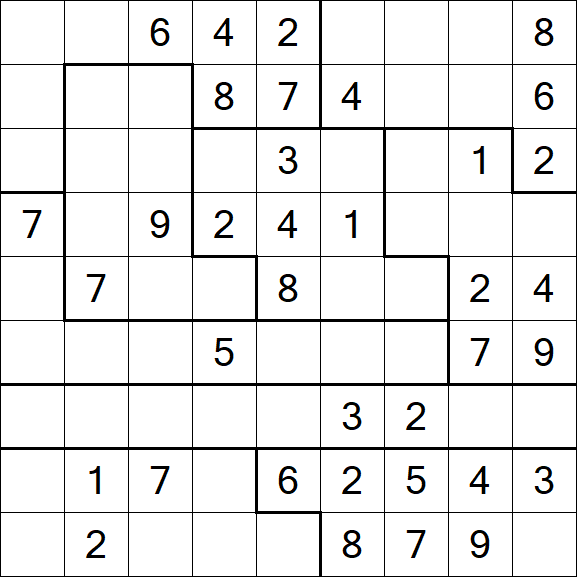 Jigsaw Sudoku - Moyen