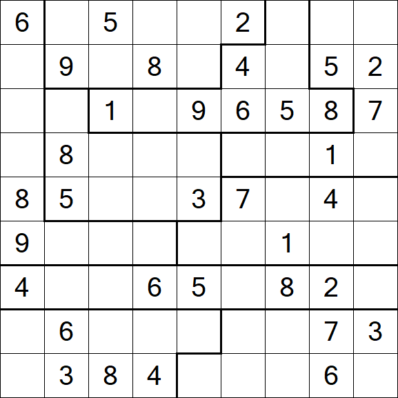 Jigsaw Sudoku - Moyen