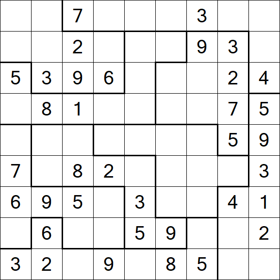 Jigsaw Sudoku - Medium