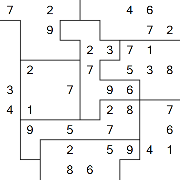 Jigsaw Sudoku - Medio
