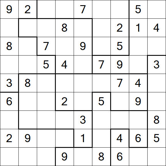 Jigsaw Sudoku - Mittel