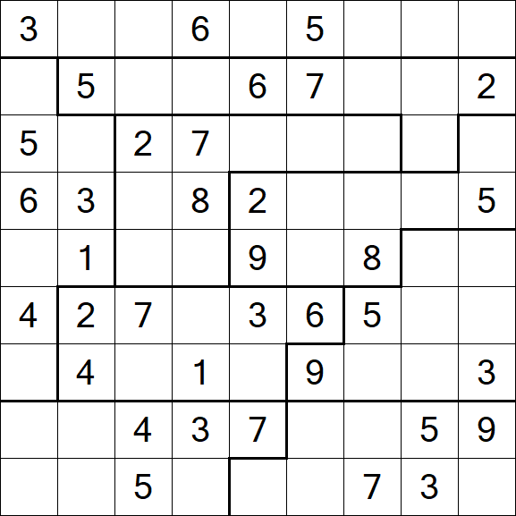 Jigsaw Sudoku - Medio