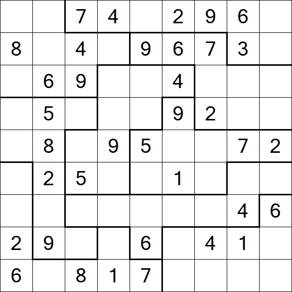 Jigsaw Sudoku - Medio