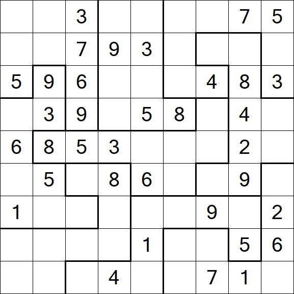 Jigsaw Sudoku - Medio